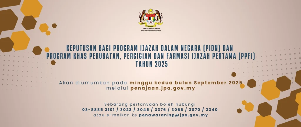 Semakan Keputusan PIDN dan PPF1 2025 Panduan Lengkap untuk Calon!
