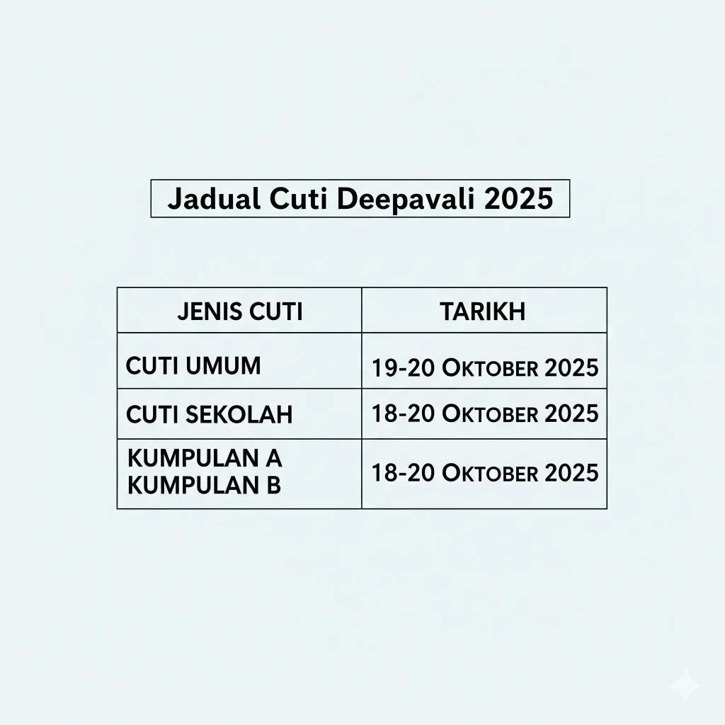 cuti deepavali 2025