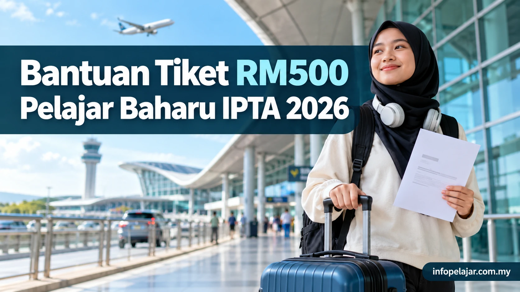 Bantuan Tiket Penerbangan RM500 untuk pelajar baharu IPTA 2026