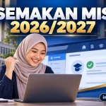 Pelajar membuat semakan keputusan MIS 2026 2027 melalui KPT