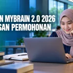 Pelajar membuat semakan keputusan MyBrain 2.0 2026