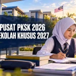 Pelajar membuat semakan pusat PKSK 2026 bagi MRSM dan Sekolah Khusus 2027