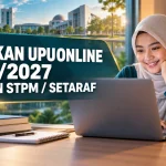 Pelajar menyemak keputusan UPUOnline 2026 2027 bagi lepasan STPM dan setaraf